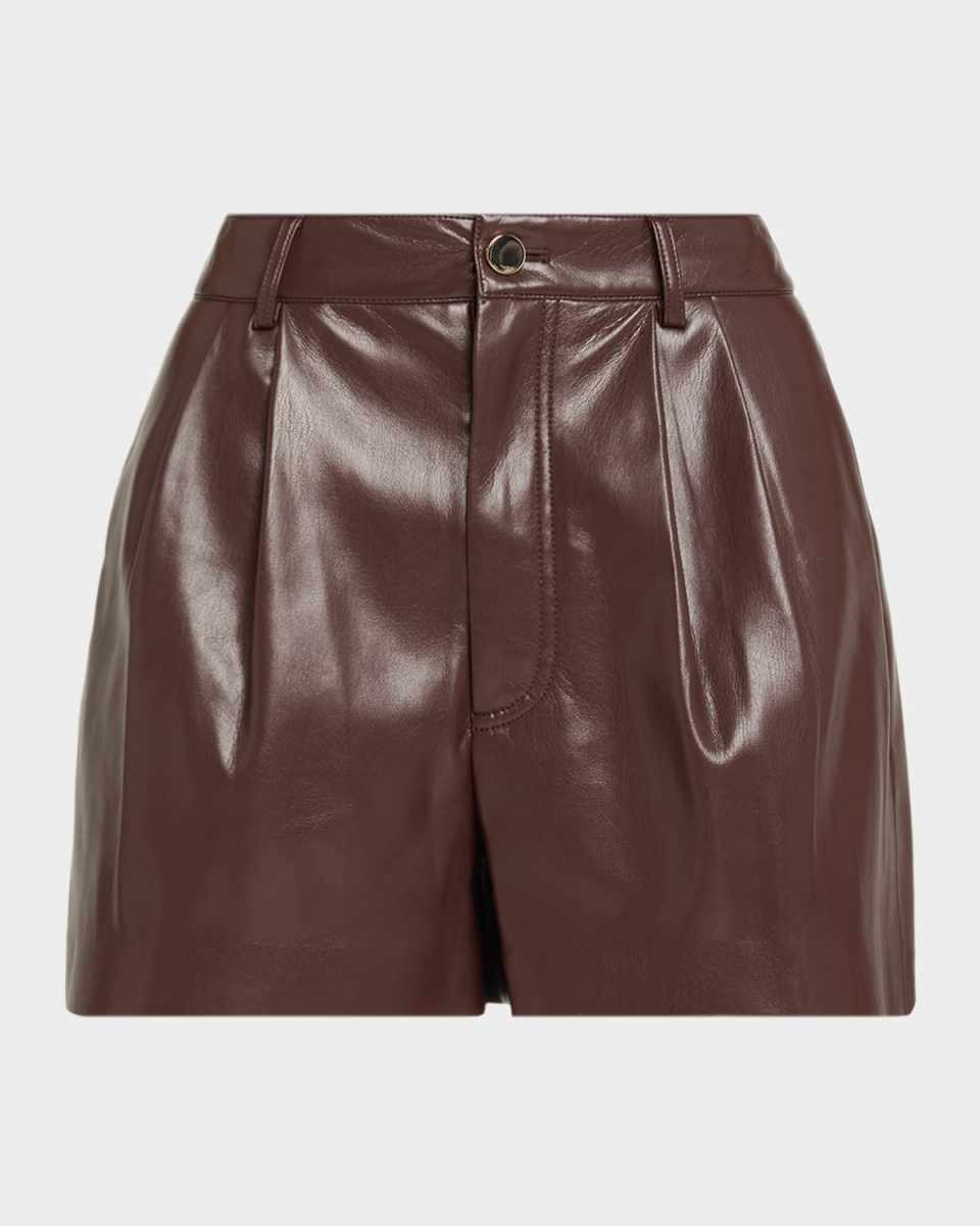 Conry Vegan Leather Trouser Shorts